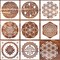8 Pack Sacred Geometry Stencils (8x8 Inch) – Reusable Metatron’s Cube, Flower of Life & Sri Yantra Templates for Painting on Wall, Canvas, Paper & DIY Crafts